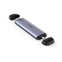 UGREEN 70533 CM298 2-in-1 USB A & USB C 3.1 Gen2 to M.2 SATA SSD KEY B / B + M Harici Disk Kutusu