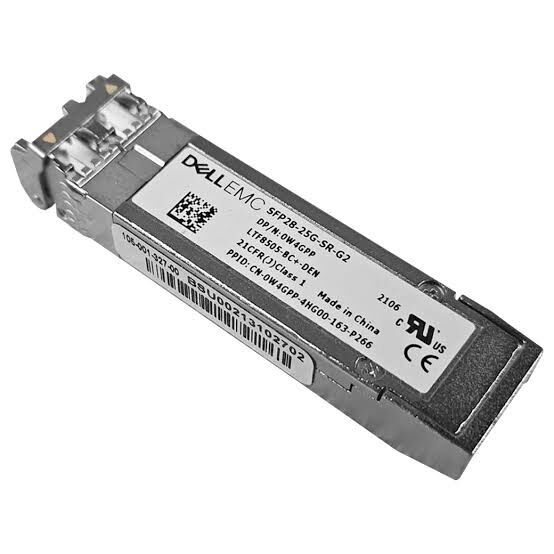 DELL EMC SFP28-25G-SR-G2 25GbE 850nm Multimode Fiber LC Duplex SR Optik Transceiver SFP Modül 0W4GPP