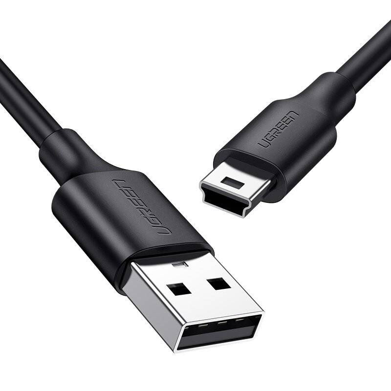 UGREEN 10386 US132 USB-A to Mini 5pin M Kablo Şarj ve Data Kablo Siyah 3metre