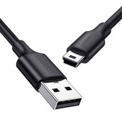 UGREEN 10386 US132 USB-A to Mini 5pin M Kablo Şarj ve Data Kablo Siyah 3metre