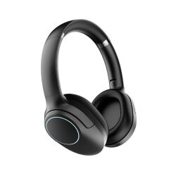 LAPAS LP-HD003 RGB LED Işıklı Kulak Üstü v5.4 Bluetooth Kulaklık Siyah