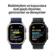 APPLE Watch Ultra 2 GPS + Cellular 49mm Black Titanyum Kasa Milanese Loop M Akıllı Saat MX5U3TU/A