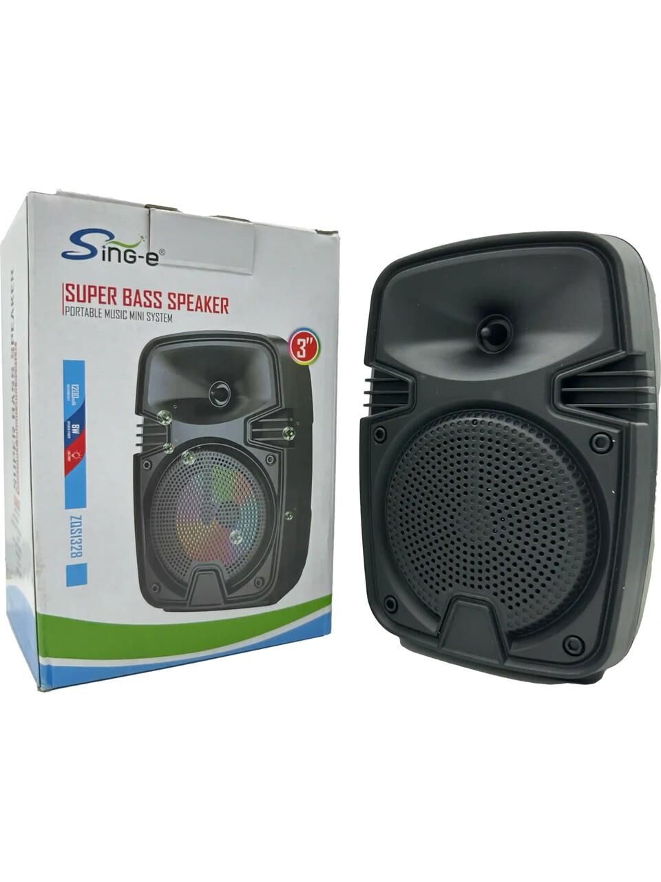 ZQS 1328 3'' Bluetooth Hoparlör Siyah