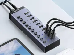 UGREEN 30779 CM482 10 Port Bağlantı Noktalı USB 3.0 HUB Çoklayıcı ve Şarj İstasyonu - 2