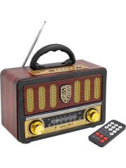 MAGİCVOİCE MV-114BT USB/SD/FM/Bluetooth Destekli Tek Hoparlörlü Nostaljik Radyo