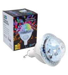 POWERMASTER PM-4191 Bluetooth Destekli Animasyonlu 10W Şarjlı Ufo Tipi Disko Topu