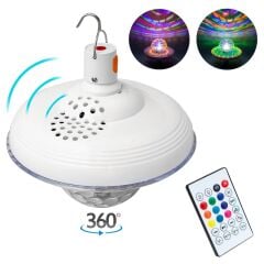 POWERMASTER PM-4191 Bluetooth Destekli Animasyonlu 10W Şarjlı Ufo Tipi Disko Topu