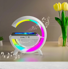 MAGİCVOİCE BT2301 Kablosuz Şarjlı 7 Renkli Taşınabilir Bluetooth Hoparlör Beyaz - 2