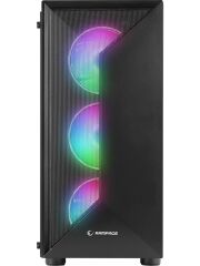RAMPAGE TRIANGLE 4*12cm Auto RGB Fan Tempered Glass Mid-Tower Gaming Oyuncu Kasası - 2