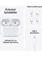 APPLE AirPods Pro USB-C MagSafe Şarj Kutusu (2nd generation) White Bluetooth Kulaklık MTJV3TU/A