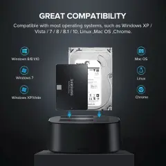 UGREEN 15972 CM198 USB-A USB-C 3.0 2.5 inç 3.5 inç HDD SSD Raid Dual Dock Station Alüminyum Çift Yuvalı Sata Sabit Disk Bağlantı İstasyonu