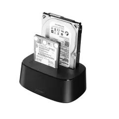 UGREEN 15972 CM198 USB-A USB-C 3.0 2.5 inç 3.5 inç HDD SSD Raid Dual Dock Station Alüminyum Çift Yuvalı Sata Sabit Disk Bağlantı İstasyonu - 2