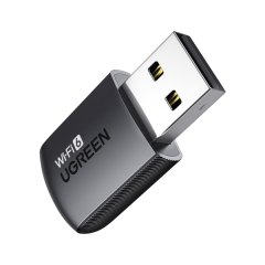 UGREEN 75511 CM860 286Mbps 2.4GHz Wi-Fi 6 AX300 Mini USB Kablosuz Ağ Adaptör