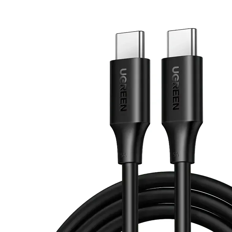 UGREEN 15176 US562 100W PD USB-C to USB-C Hızlı Şarj ve Data Kablo Siyah 1metre