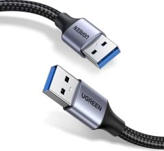UGREEN 80790 US373 USB-A Erkek to USB-A Erkek 3.0 Kablo Örgülü 1metre