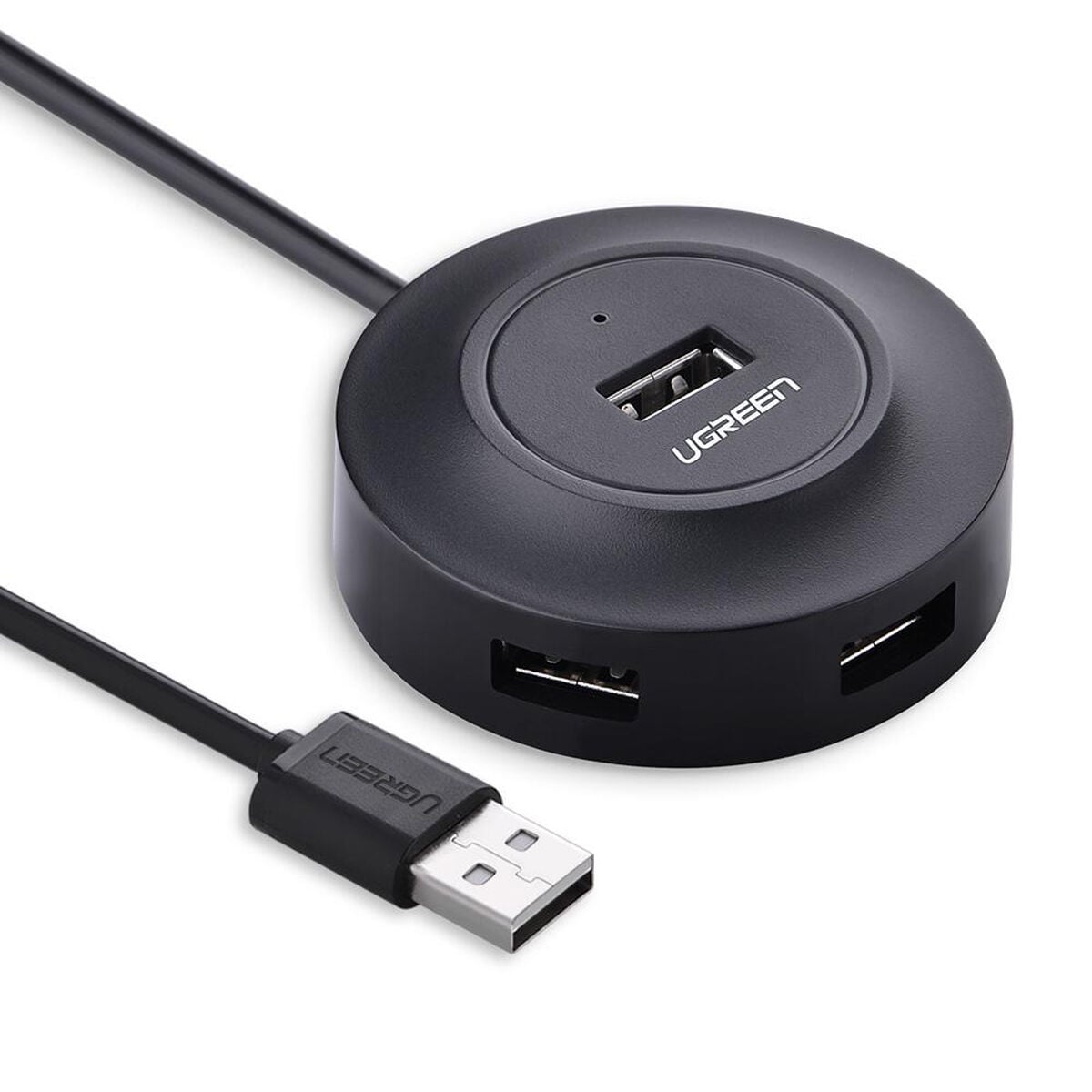 UGREEN 20277 CR106 4 Port Bağlantı Noktalı USB 2.0 HUB Çoklayıcı Siyah 1metre