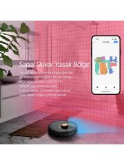 YUİ S7 Plus Akıllı Çöp İstasyonlu Robot Vacuum & Mop Süpürge Siyah