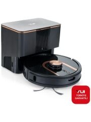 YUİ S7 Plus Akıllı Çöp İstasyonlu Robot Vacuum & Mop Süpürge Siyah