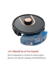 YUİ S7 Plus Akıllı Çöp İstasyonlu Robot Vacuum & Mop Süpürge Siyah - 2