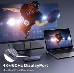 UGREEN 45365 CM880 Revodok Pro 207 7 in 1 USB-C to 2xUSB-A 3.2 Gen2 Çoklayıcı 2x4K/60Hz HDMI 2xUSB-C 10Gbps 1xUSB-C PD 100W Şarj Desteği Çok Fonksiyonlu Bağlantı İstasyonu