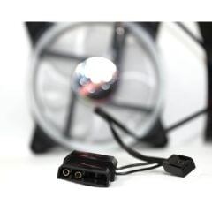 COOLMOON Rgb Renkli Sessiz Fan 3 Pin Pwm 2 Pin Molex 12cm Kasa Fanı
