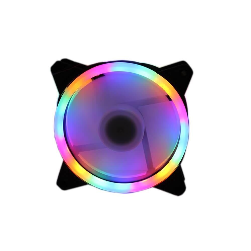 COOLMOON Rgb Renkli Sessiz Fan 3 Pin Pwm 2 Pin Molex 12cm Kasa Fanı