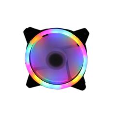 COOLMOON Rgb Renkli Sessiz Fan 3 Pin Pwm 2 Pin Molex 12cm Kasa Fanı