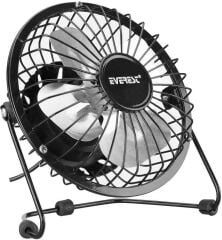 EVEREST EFN-487 6'' Masaüstü Metal Siyah-Beyaz USB Vantilatör USB Fan