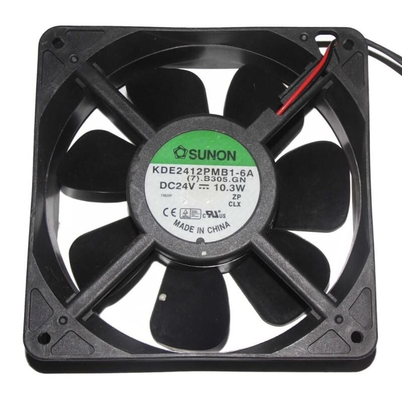 SUNON KDE2412PMB1-6A, 120x120x38mm 24VDC 10.3W 2 Kablolu Fan