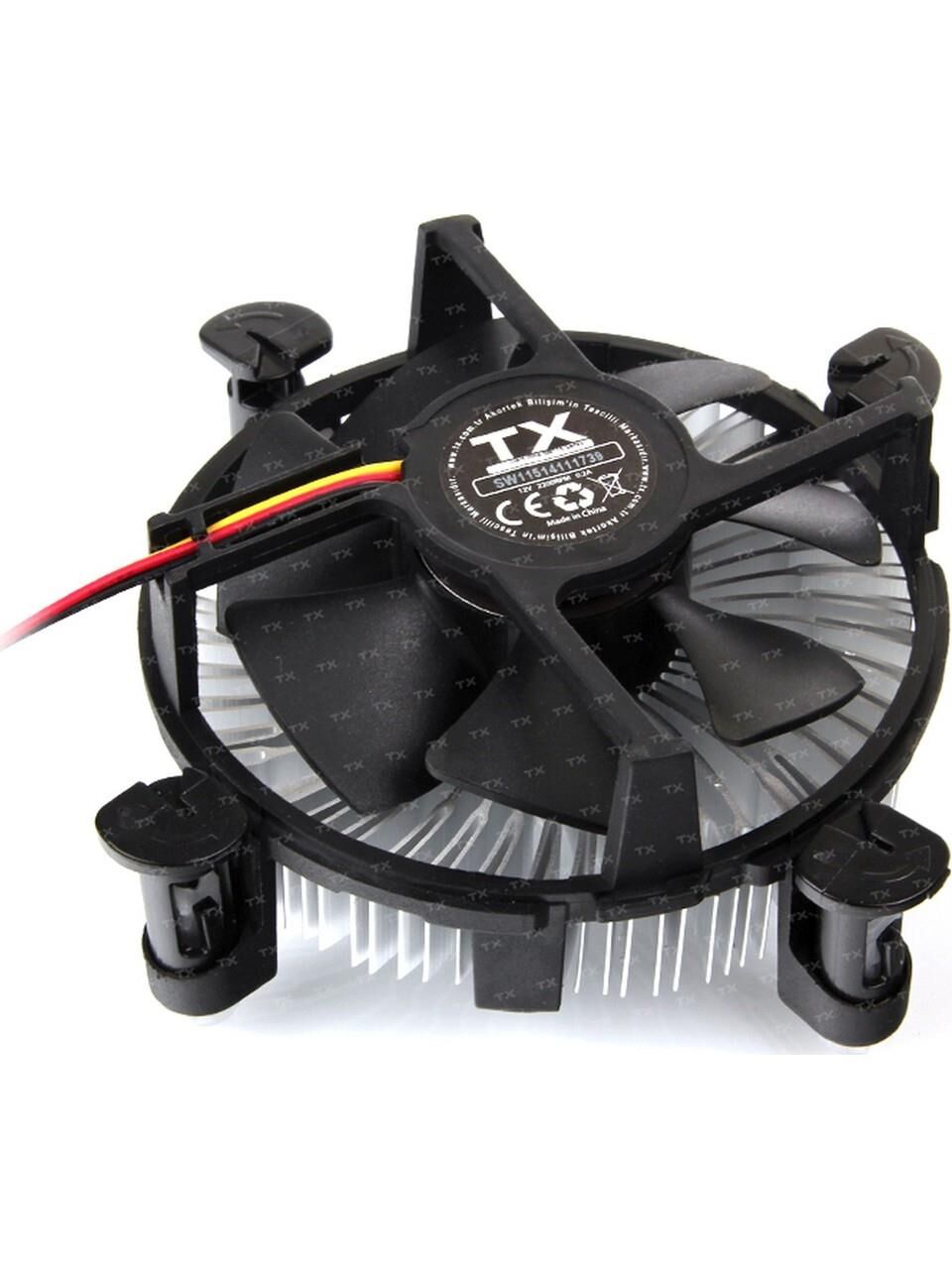 TX İntel Txccsw115 1155/1156/1150/1151 Uyumlu İşlemci Soğutucu Fan