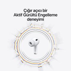 APPLE AirPods Pro 3 Kulak İçi Bluetooth Kulaklık Beyaz MFHP4TU/A (Apple TÜRKİYE Garantili)