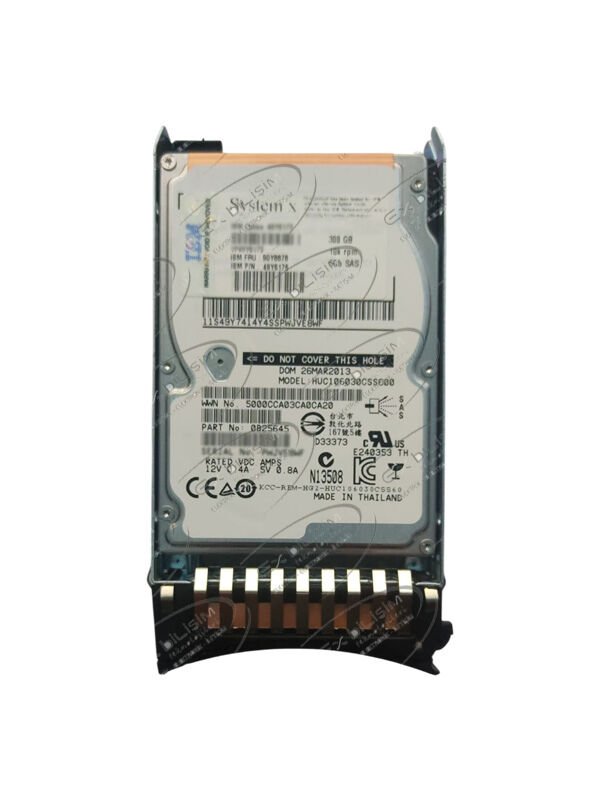 IBM 300GB 10K 6G SAS 2.5'' Server Sunucu Harddisk HUC106030CSS600 49Y6176