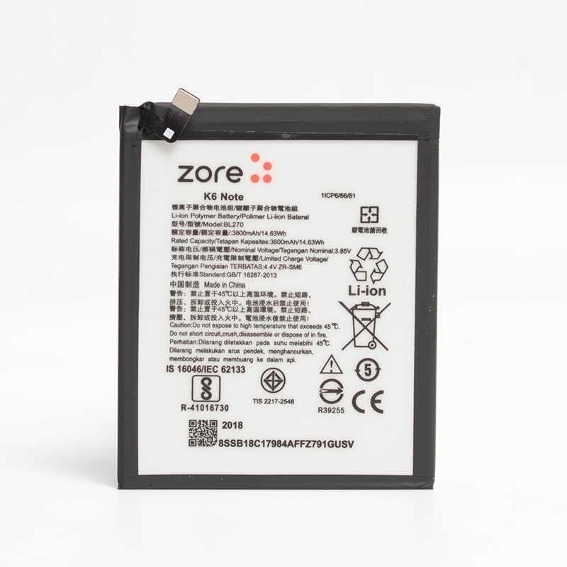 ZORE LENOVO K6 Note 4000mAh Batarya