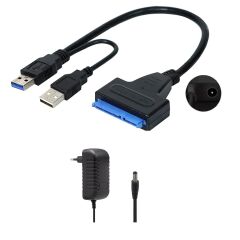 EX USB 3.0 to 2.5 inç 3.5 inç SATA / SAS / HDD / SSD USB Dönüştürücü + 12 Volt 3 Amper Adaptör