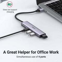 UGREEN 20805 CM473 4 Port Bağlantı Noktalı USB 3.0 HUB Çoklayıcı - 2