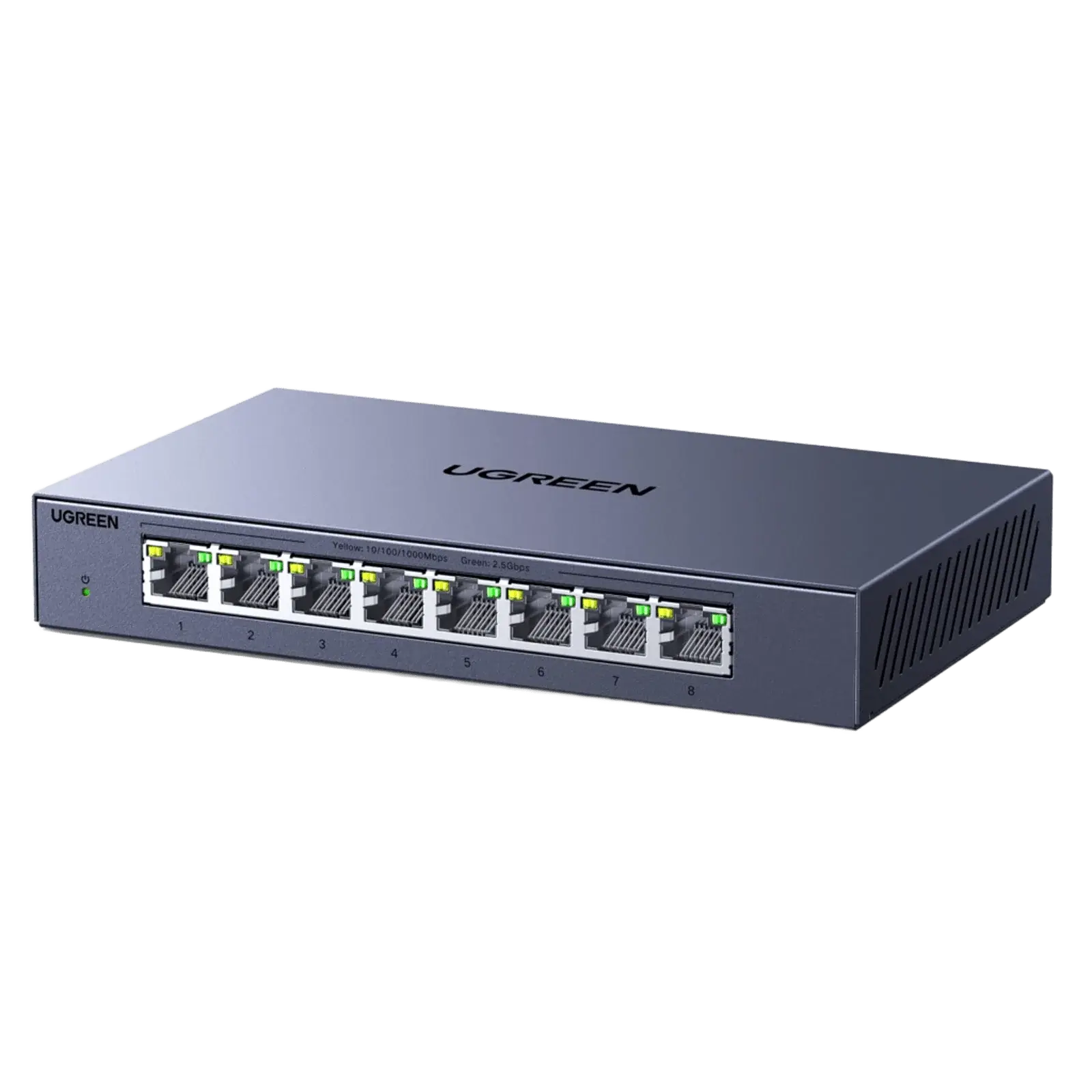 UGREEN 15812 CM754 9 Port Bağlantı Noktalı 2.5Gbps 8xRJ45 2.5GbE 1xSFP+ 2.5G Light Managed Gigabit Ethernet Switch