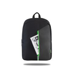 CLASSONE Modena PR-R300Y 15.6'' Sırt Notebook Çantası Reflektörlü Siyah Yeşil Astar