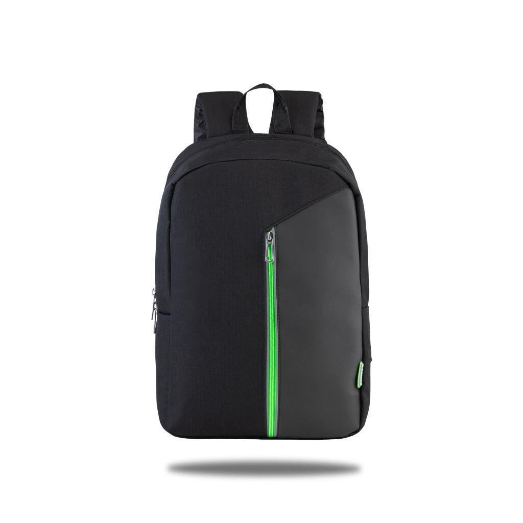 CLASSONE Modena PR-R300Y 15.6'' Sırt Notebook Çantası Reflektörlü Siyah Yeşil Astar