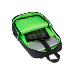 CLASSONE Modena PR-R300Y 15.6'' Sırt Notebook Çantası Reflektörlü Siyah Yeşil Astar