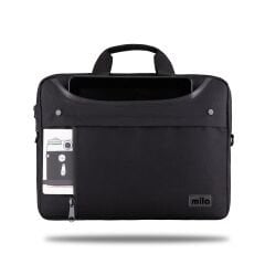 CLASSONE Mila ML-T200 Business Serisi 15.6'' Wtxpro Su Geçirmez Kumaş Fermuar Siyah Notebook Çantası