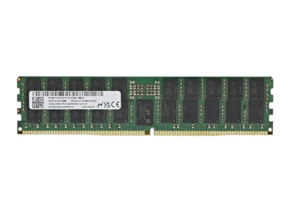 MİCRON 32GB DDR5 4800MHz 2Rx8 PC5-4800B CL40 EC8 RDIMM Server Sunucu Ram MTC20F2085S1RC48BA1