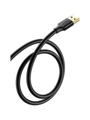 UGREEN 30127 US129 USB-A Erkek to USB-A Dişi 5GB/s Veri Aktarım Hızı USB 3.0 Uzatma Kablosu Siyah 3metre