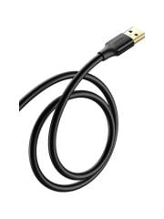 UGREEN 30127 US129 USB-A Erkek to USB-A Dişi 5GB/s Veri Aktarım Hızı USB 3.0 Uzatma Kablosu Siyah 3metre