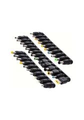 34 Adet Evrensel Dizüstü Bilgisayar Giriş DC Fiş Seti Jack Uçları