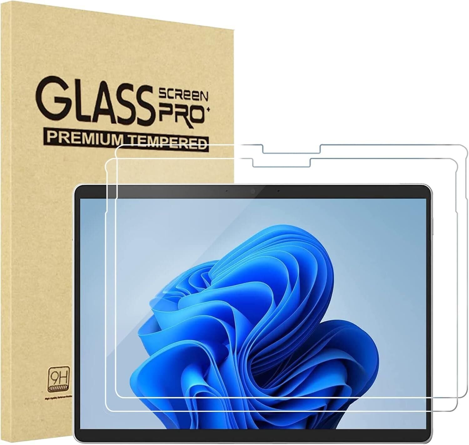 MİCROSOFT Surface Pro X/8/9 ProCase 2 Paket Pro 9 2022 Pro 8 2021 13'' 9H Ultra İnce Temperli Cam Ekran Koruyucu