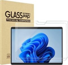 MİCROSOFT Surface Pro X/8/9 ProCase 2 Paket Pro 9 2022 Pro 8 2021 13'' 9H Ultra İnce Temperli Cam Ekran Koruyucu