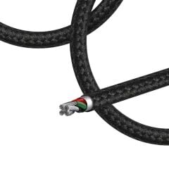 RECCİ RCS-D120 Fast Wind Serisi 3in1 USB-A to Lightning – Type-C – Micro Şarj ve Data Kablosu Örgülü 1.2metre - 2