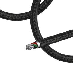 RECCİ RCS-D120 Fast Wind Serisi 3in1 USB-A to Lightning – Type-C – Micro Şarj ve Data Kablosu Örgülü 1.2metre - 2