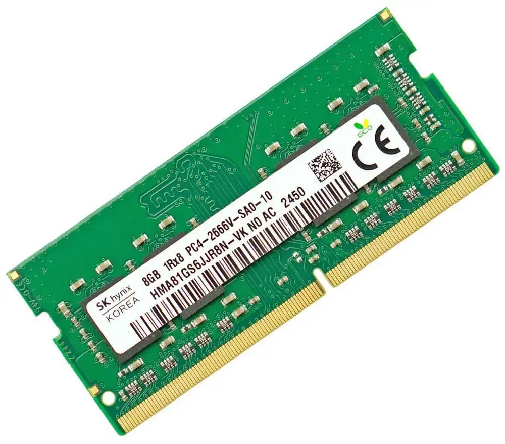SK HYNİX 8GB DDR4 2666MHz 1Rx8 PC4-2666V CL19 SODIMM Notebook Ram HMA81GS6JJR8N-VK