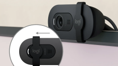 LOGİTECH Brio 90 2mp Full HD 1080p 30FPS RightLight 2 Dahili Mikrofon Gizlilik Kapaklı USB Webcam Kamera Grafit 960-001581 - 2